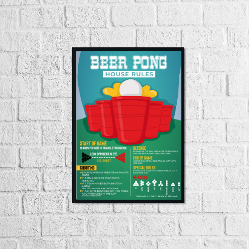 Beer Pong Rules Poster | Preprint Online