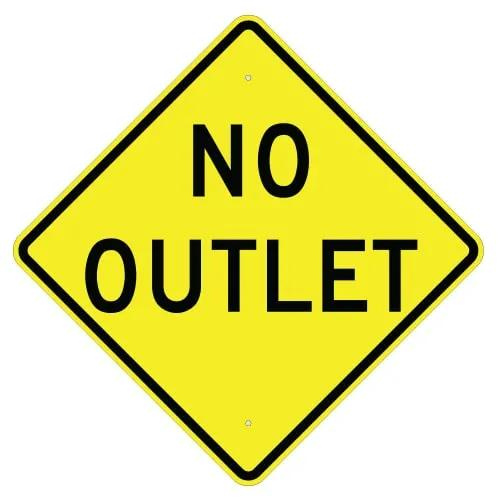No Outlet Sign | Preprint Online