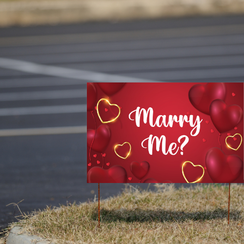 Marry Me Yard Sign | Preprint Online