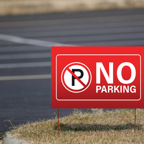 No Parking Yard Sign | Preprint Online