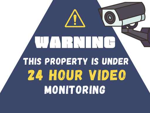 Security Video Yard Sign | Preprint Online